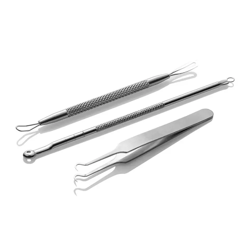 

Professional Black head Remover Tool Kit Stainless Steel Blackhead Acne Comedone Pimple Blemish Extractor Beauty Tool