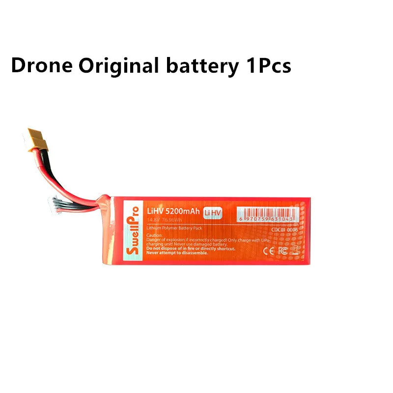 1Pcs Drone battery SwellPro SplashDrone 3+ оригинальное зарядное устройство и т. д. запасные части для SwellPro беспилотник splash 3+ профессиональная камера для рыбалки - Цвет: 1Pcs Drone battery