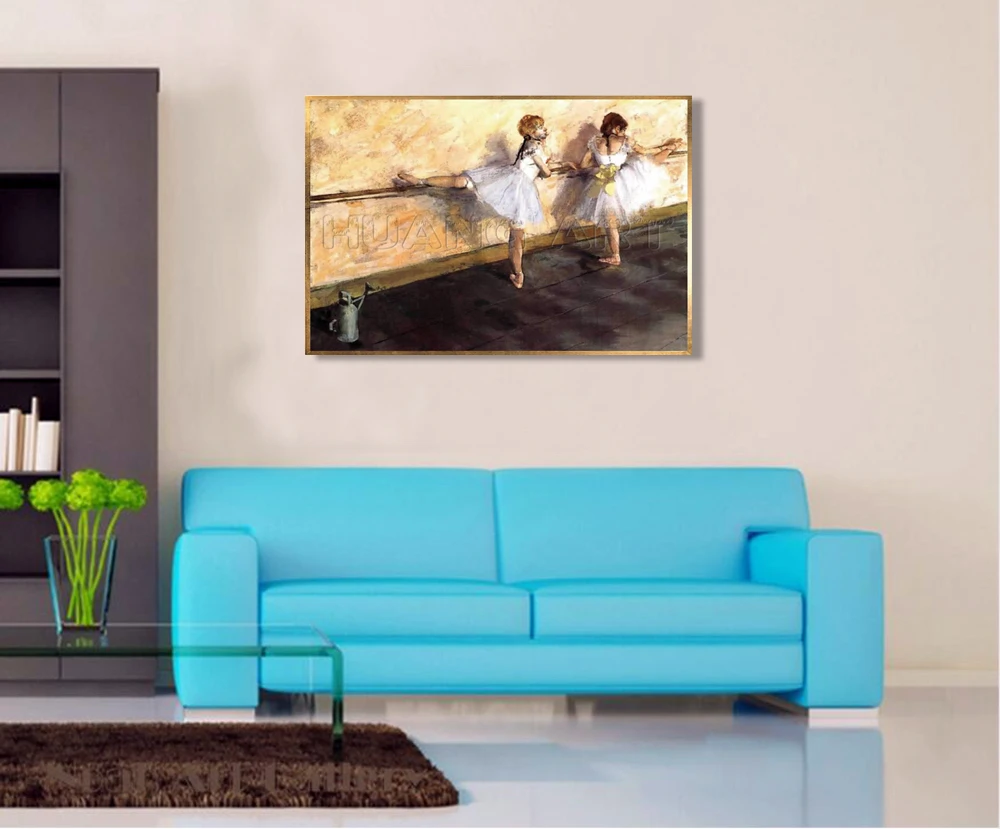 100% ручная роспись известный Эдгар дегас картина маслом на холсте танцевальный