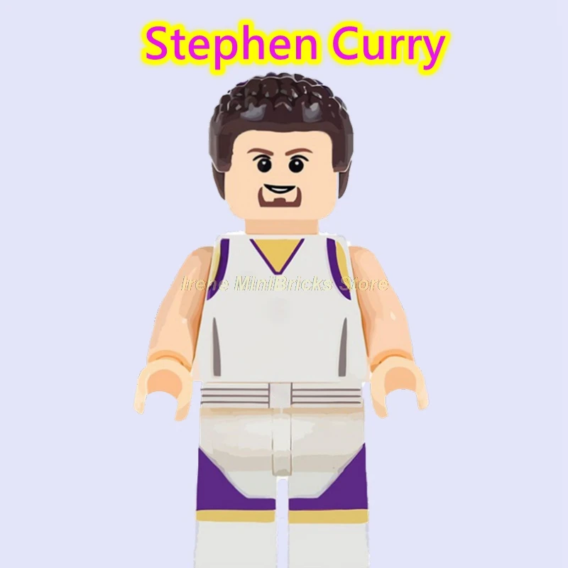 Stephen Curry Football Player Cristiano Ronaldo Neymar Beckham Kobe Bryant Messi Pogba Modric Labron James Toys For Children Building Blocks - Цвет: Stephen Curry