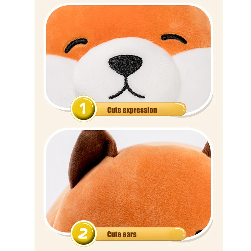 

Hot Selling Cute Multi-functional Pillow Forest Animal Plush Toys Soft Comfortable Folding Pillows NSV775
