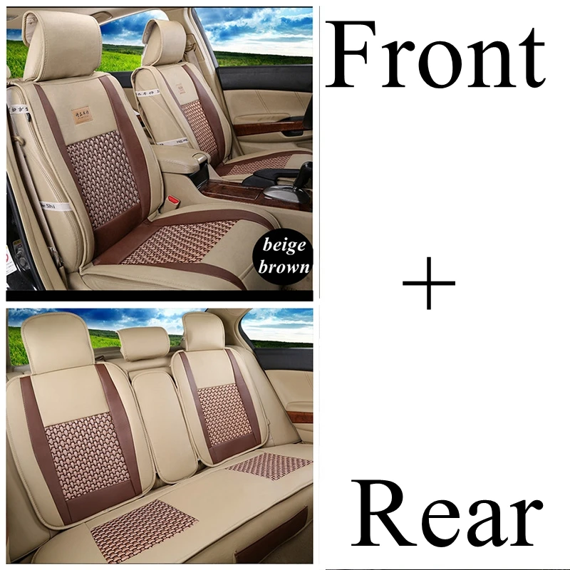 beige brown standard Чехол на Автокресло для Chevrolet Cruze captiva aveo Citroen C4 C5 C2 C3 C6 triumph Opel astra j astra h astra g insignia автомобильный Стайлинг - Название цвета: beige brown standard
