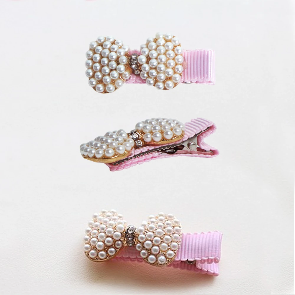 1 шт. платье принцессы детские заколки для волос с жемчужинами и перфорированным