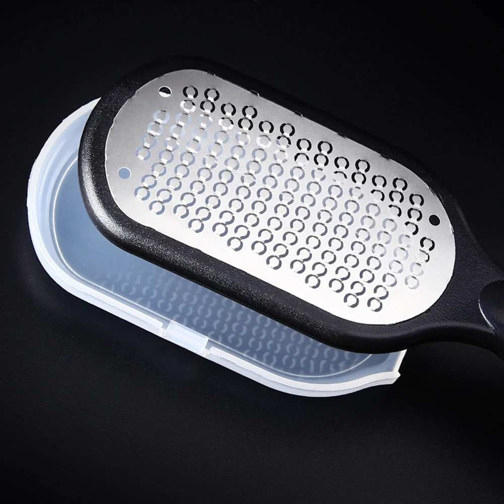 

Pedicure Foot File Callus Remover Stainless Steel Foot Scraper Portable Rasp Colossal Foot Grater Scrubber Pro for Wet/Dry Feet