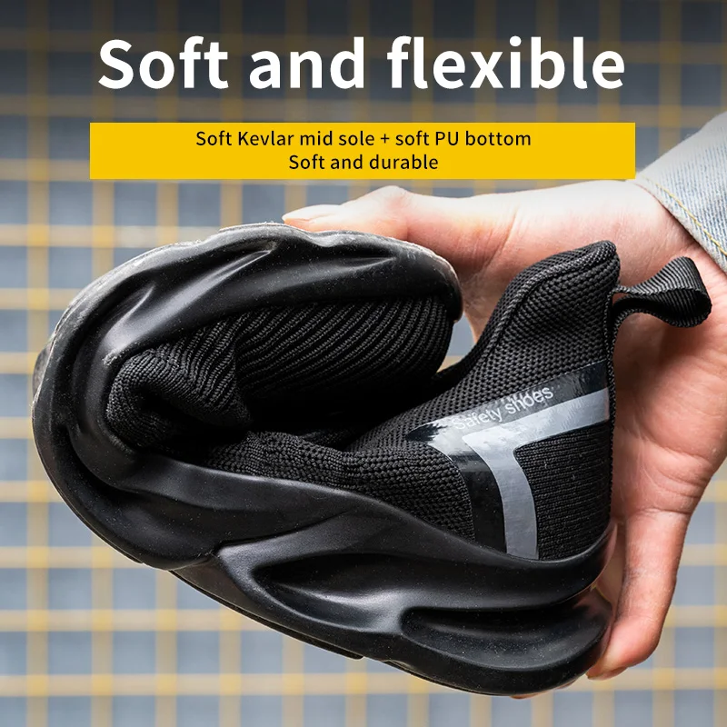 

Dropshipping Men Women Work Shoes Steel Toe cap Safety Boots European Standard Anti-smash Anti-puncture Sport Shoes Safety Shoes