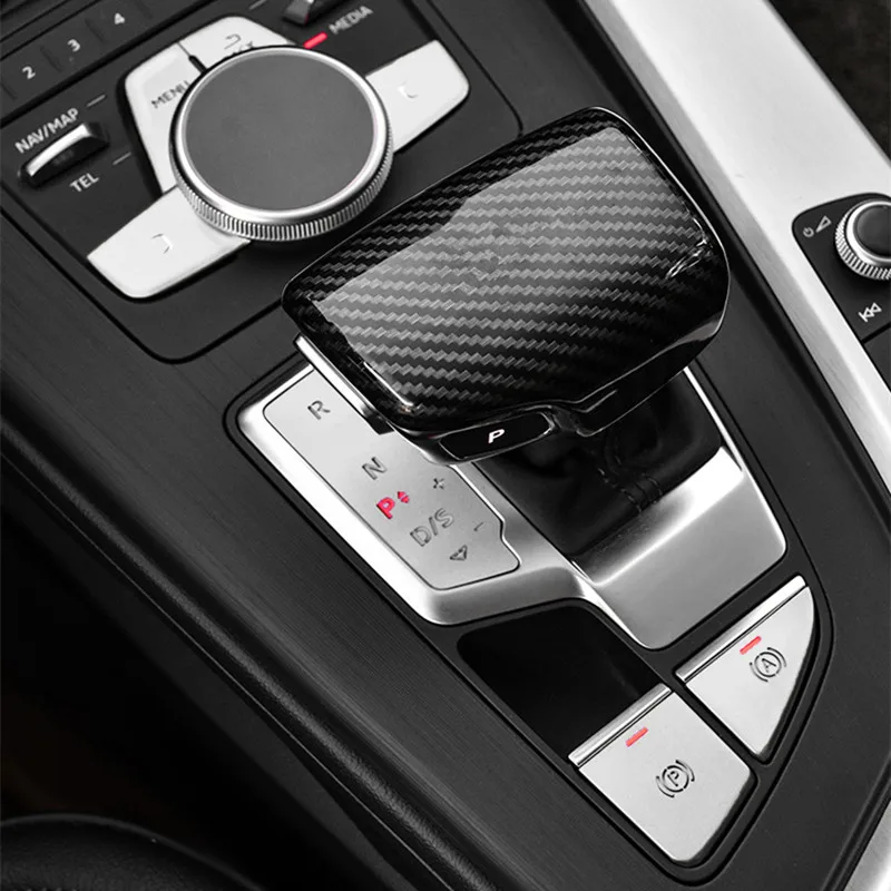 

Автомобильная консоль переключения передач мультимедиа кнопки декоративный чехол с блестками отделка для Audi A4 2017 2018 LHD интерьер авто аксес...