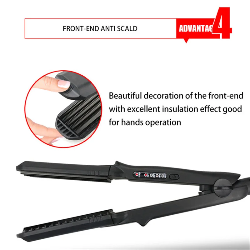 2 в 1 Профессиональный Выпрямитель для волос щипцы завивки отрицательные ионы