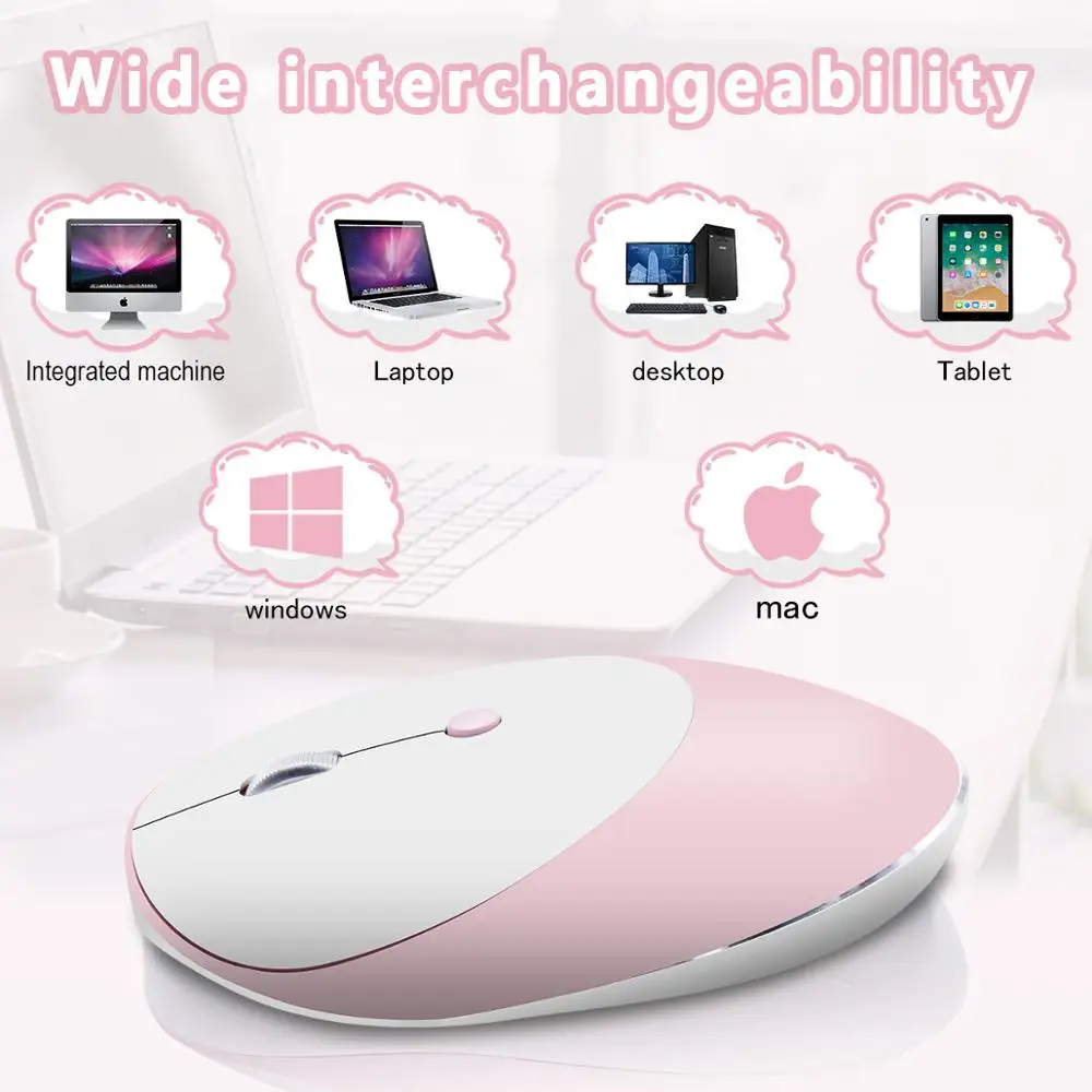 

Wireless Three-mode Bluetooth Mouse 2.4G Wireless Mouse Silent Design Suitable For Office Laptop Accessories Mouse Wireless