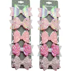 Заколки для волос Детские с бантом и пайетками, 10 шт.лот