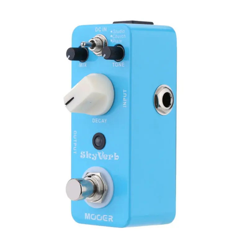 Mooer Педальный ревербератор Электрический акустический процессор Mrv2 Sky Verb