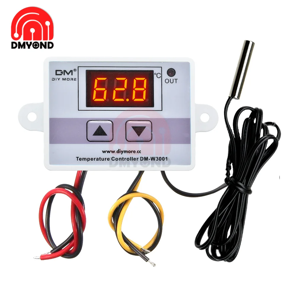 

Digital Temperature Controller Thermostat XH-W3001 W3001 110V 220V 12V 24V Thermoregulator Aquarium Incubator Temp Regulator