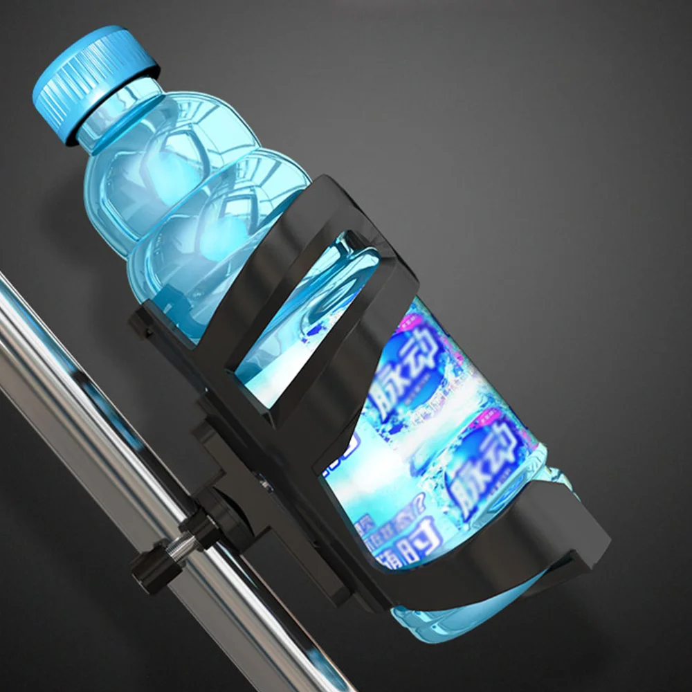 

Water Bottle Drink Cup Holder Auto Motorbike Cup Holder Beverage Quick Release Bike Accesories Motorcycle Cup Holder (Black)