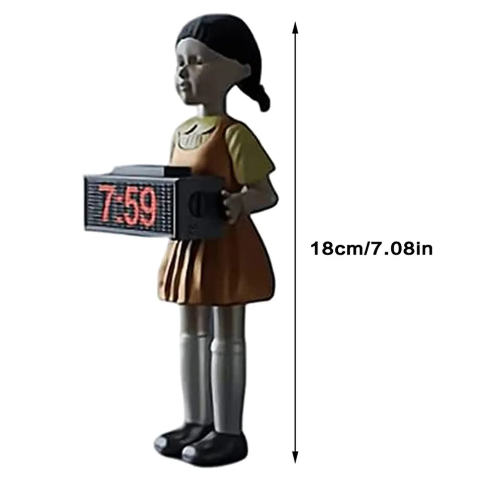 Новинка 2021 будильник для кукол кальмар подарок светодиодные электронные часы