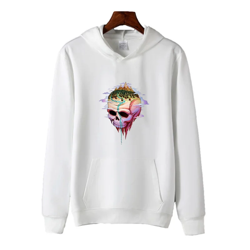 

Худи женское демисезонное с принтом в виде черепа