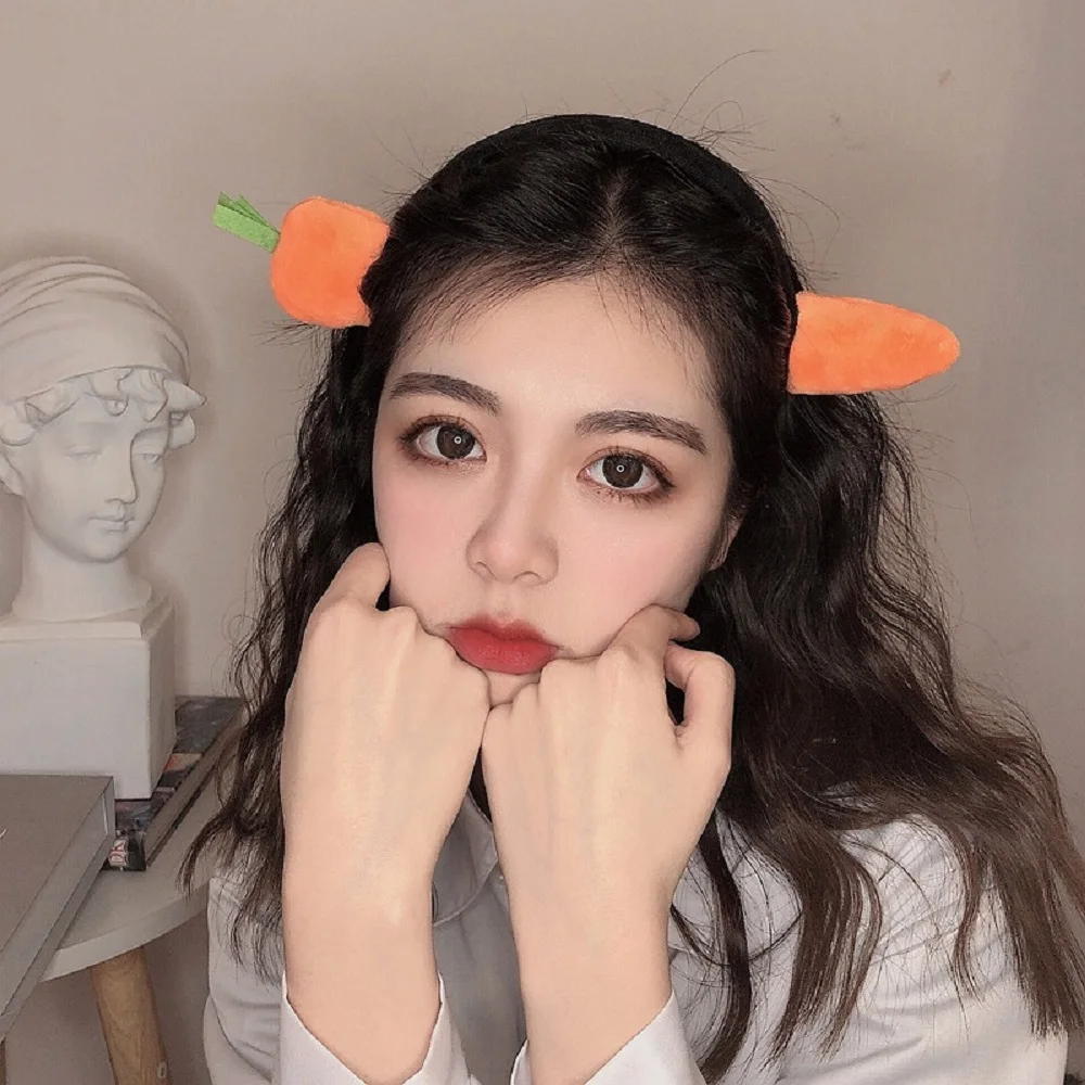 Модная забавная повязка на голову с морковкой соленая рыба для мытья лица тюрбан