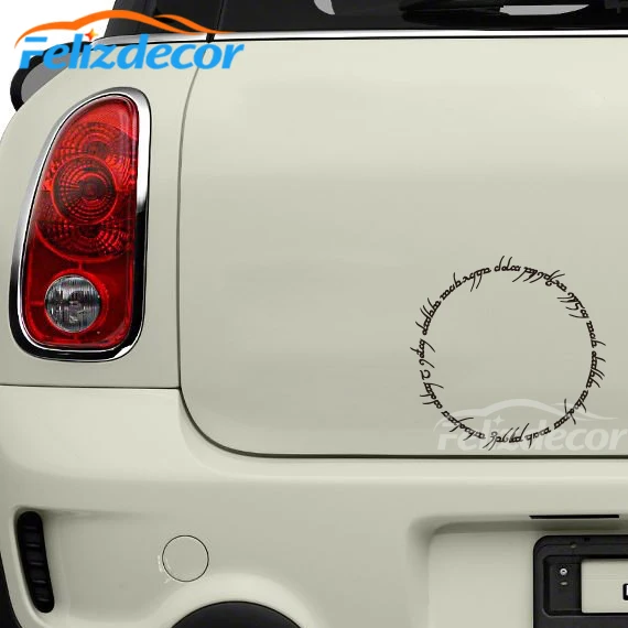 Lord Rings Insgription Car Sticker Bumper Cute Decor Waterproof Removable ZP060