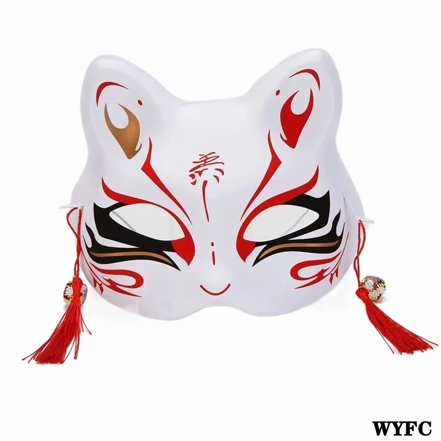 

Tokyo Goblin Anime Fox Mask Japanese Cat Masquerade Festival Kabuki Party Cosplay Prop Woman Accessories Unisex Animal Halloween