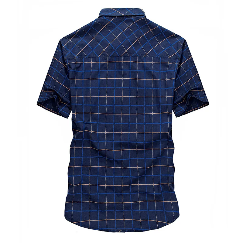 Летняя мужская рубашка размера плюс 5XL Повседневная Свободная в стиле милитари