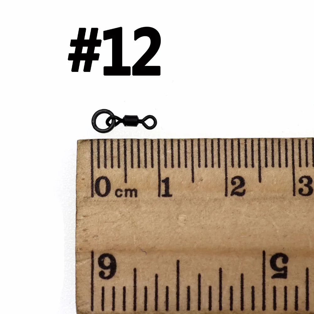 Bimoo 20 шт. антибликовая матовая черная отделка для ловли карпа поворотная застежка