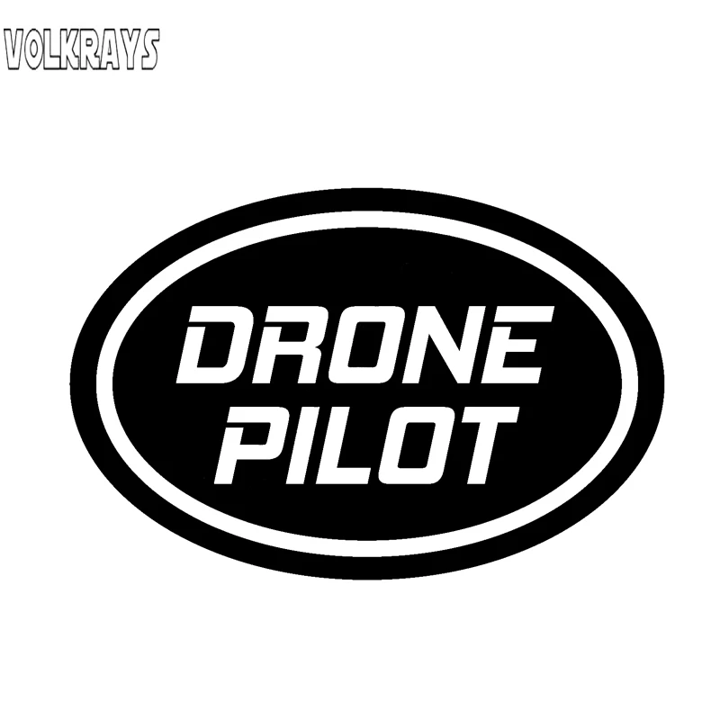 Volkrays индивидуальная Автомобильная наклейка &quotDrone Pilot&quot овальный БПЛА