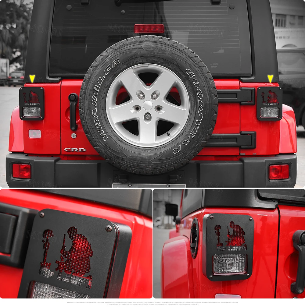 MOPAI колпаки для автомобильных ламп для Jeep Wrangler JK, Автомобильный задний светильник, накладка, наклейки, аксессуары для Jeep Wrangler JK 2007