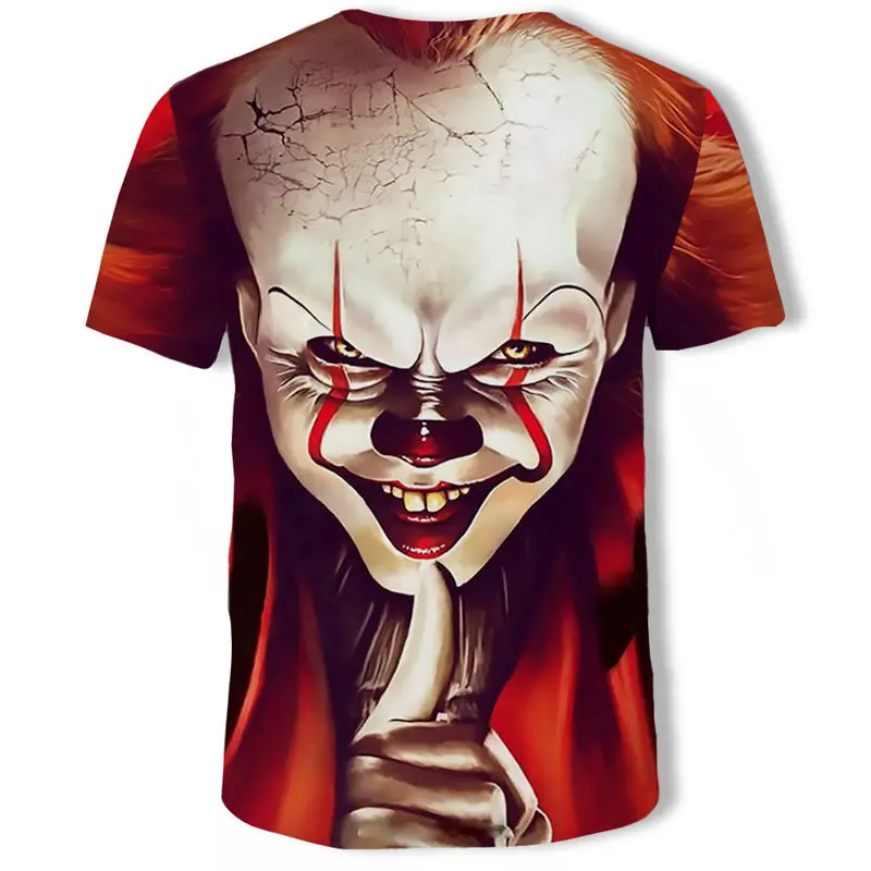 Мужская летняя футболка IT movie с принтом Стивена Кинга на Хэллоуин pennywise it под