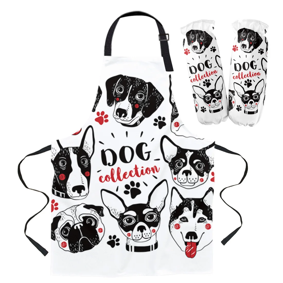 Милая собака породы чихуахуа Хаски кухонный фартук для шеф-повара женщин детский