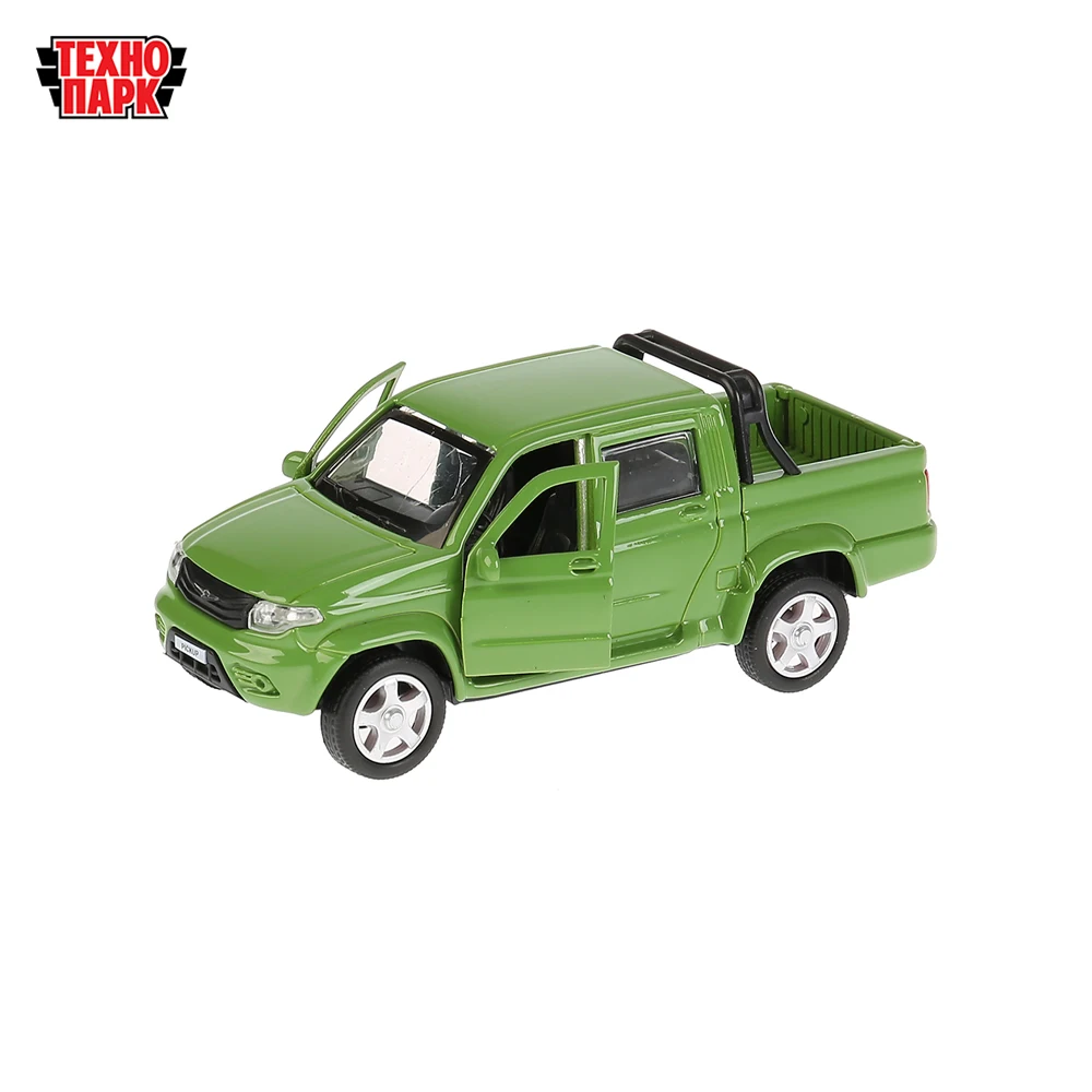 Машина металл ТЕХНОПАРК UAZ PICKUP длина 12см открываются двери инерционная
