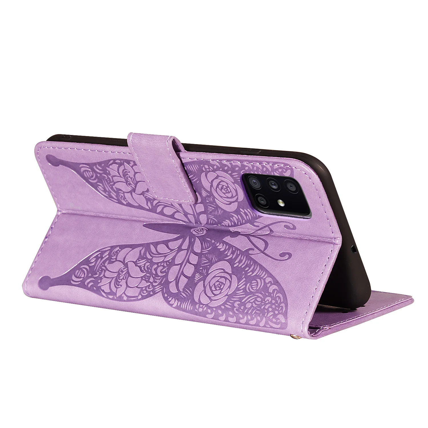 

For Samsung Galaxy M31S Case Book Wallet butterfly Magnetic Leather Flip Cover Card Stand Soft Cover Luxury Mobile Phone Bags