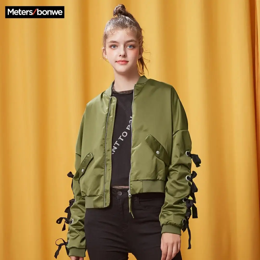 Metersbonwe Брендовые куртки женские бейсбольные ins с трендовыми топами|Женские