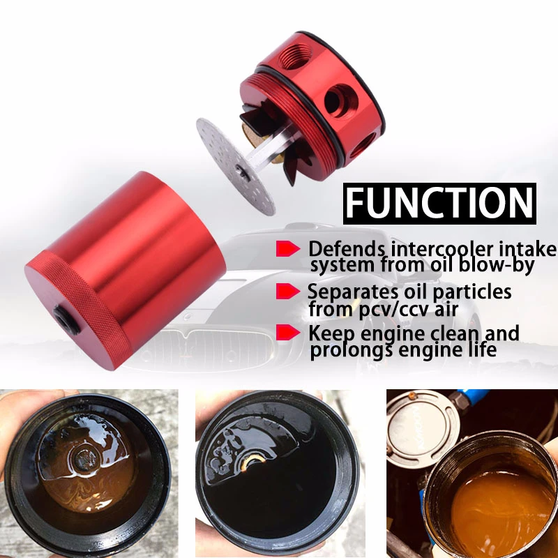 УНИВЕРСАЛЬНЫЙ маслоуловитель SPEEDWOW алюминиевая перегородка 3 порта
