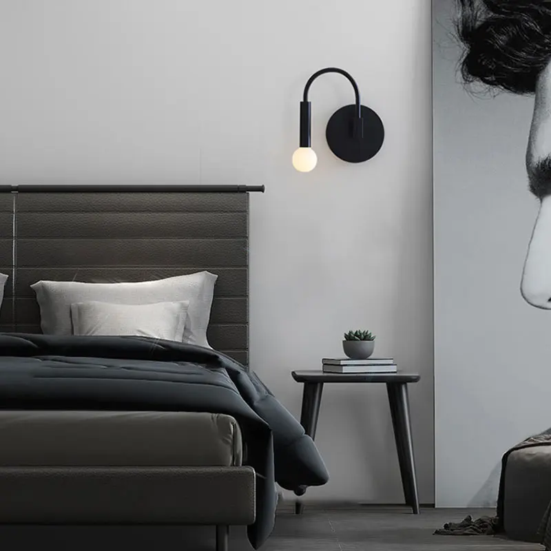 Светодиодный креативный настенный светильник в нордическом минималистичном