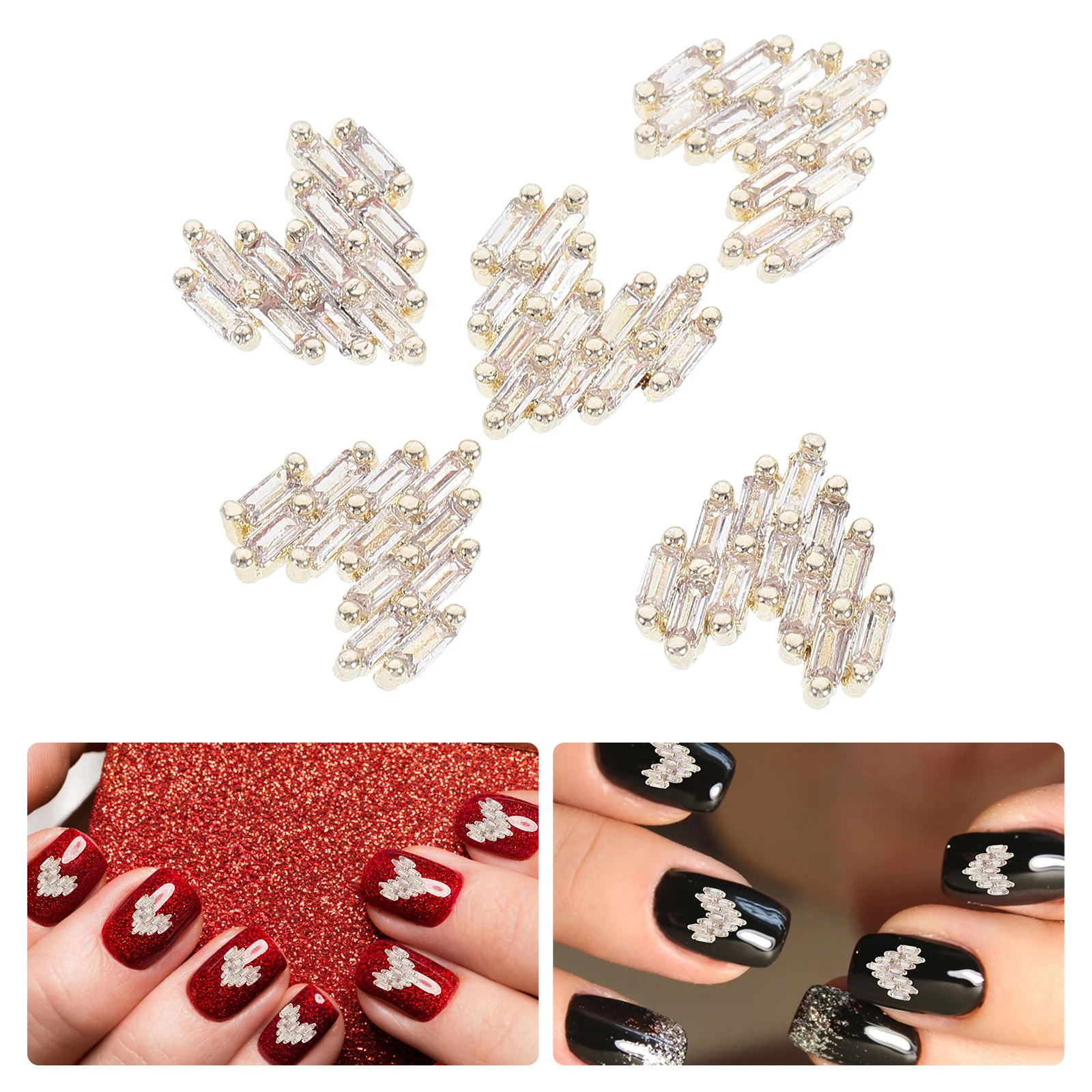 

5 шт., декоративные сердца для дизайна ногтей