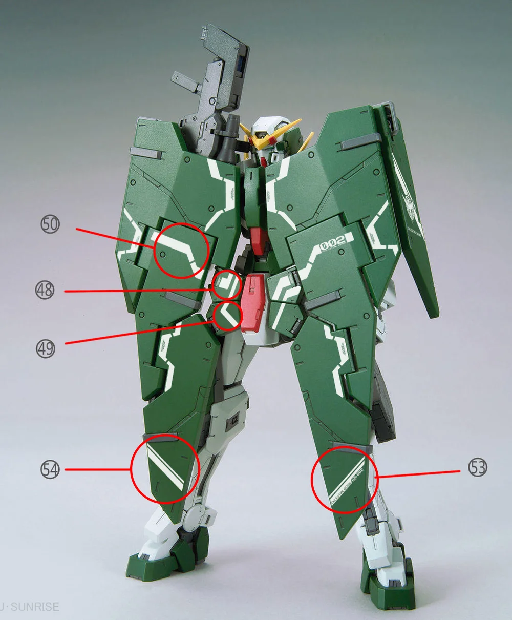Наклейки для MG 1:100 Gundam Dynames водяная наклейка DIY декоративная паста | Игрушки и