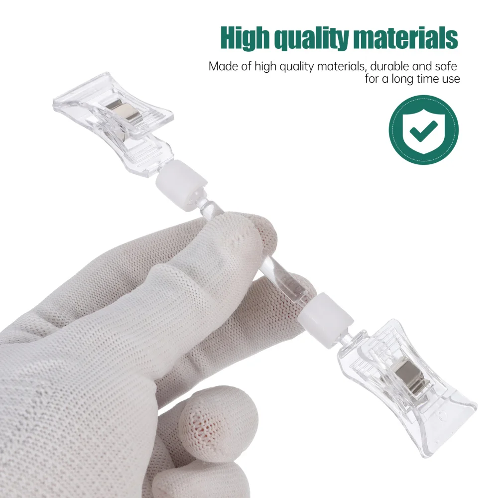 

5Pcs Price Tag Clips Supermarket Advertising Label Rack Food Price Holder