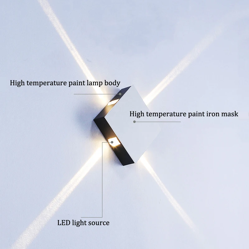 Светодиодный настенный светильник 6 Вт 12 точечный современный домашний