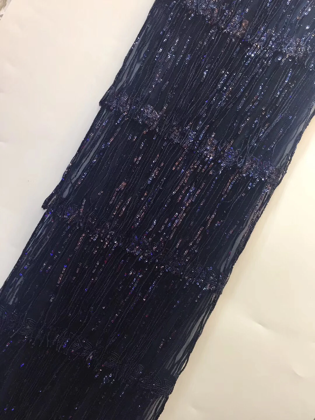 Nigerian Lace Fabric 2021 High Quality Wedding Deep Purple African With Sequins French ZX3075 | Дом и сад