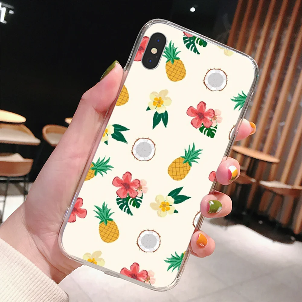 Reayou Summer Fruit Pineapple Watermelon Banana Lemon Cool Phone Case for IPhone 11 Pro XS MAX 8 7 6 6S Plus X 5 5S SE XR | Мобильные