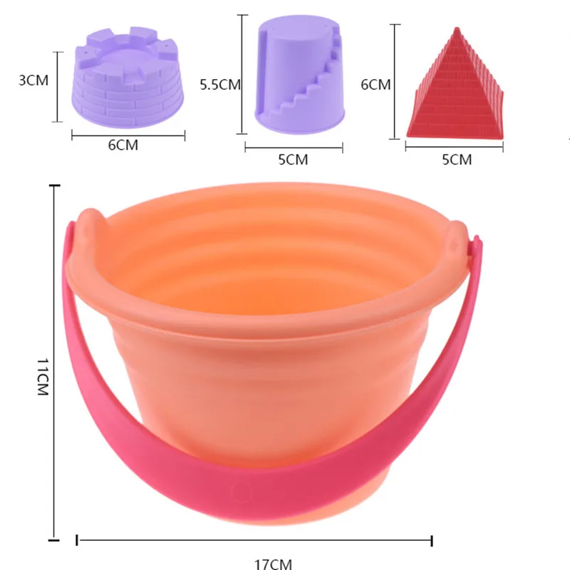 

Summer Children's Soft Rubber Beach Interactive Toys Parent-child Interaction Sand Tools Shovel Set Summer Water Play Give Gifts