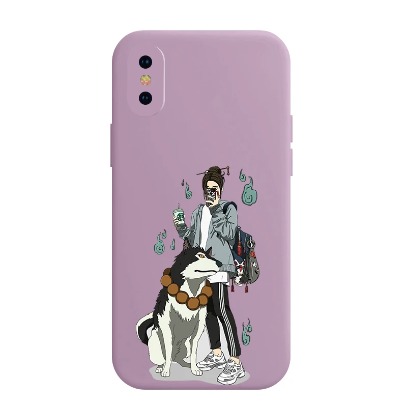 

Fashion Animation Phone Case For MI 6 Redmi Note10 9 9T 5G Note7 Note8 K40 Pro For MI 8 10 Pro Liquid Silicone Soft Phone Cases