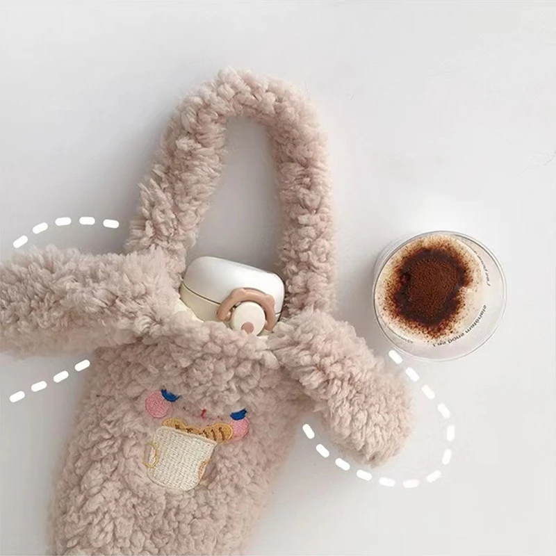 

Детская плюшевая сумка из искусственного меха, модная милая сумочка из искусственной шерсти с имитацией птиц и животных, маленькие плюшевы...