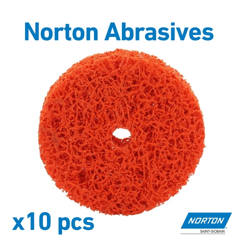 

100 mm Abrasive Wheel Disc Paint Rust Remover Cleaning / Norton (10 pcs)