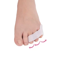 2pcs1pair toe separator silicone protectors triple gel for overlapping bunion corrector feet pain relief foot care pedicure
