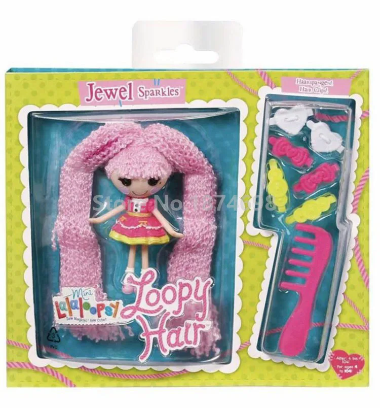 Розовый Новинка, мини-Lalaloopsy, крутые волосы, кукла, модная фигурка, игрушка 8 см, детские игрушки, куклы для девочек, детские рождественские подарки - Цвет: Розовый