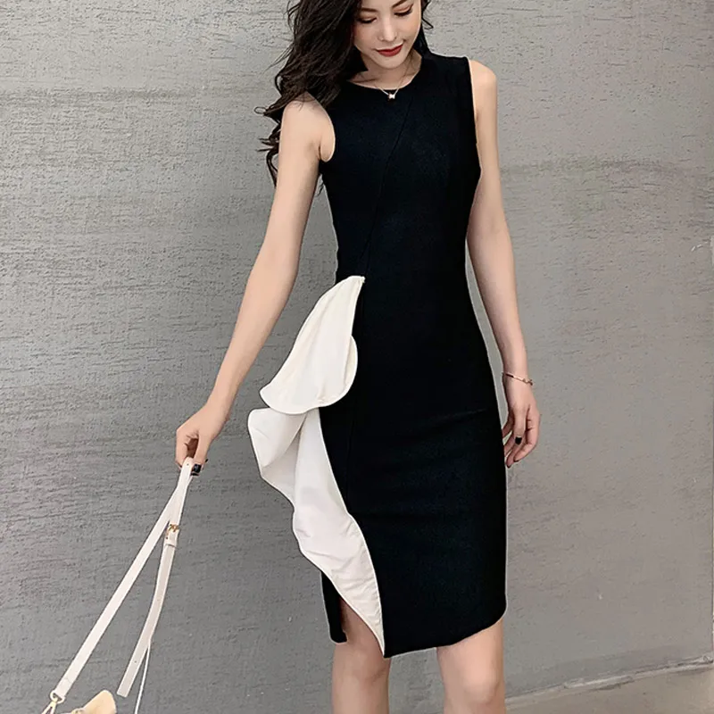 Стильное Новое дизайнерское элегантное вечернее платье для женщин без рукавов с