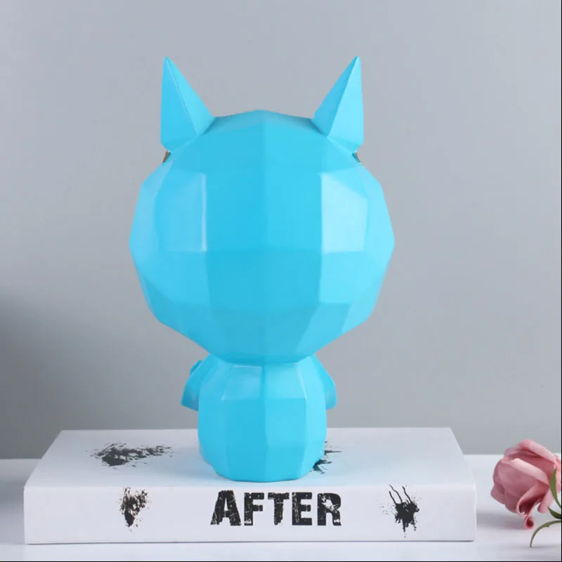 Billig Harz Nordic Statue Cool Big Mund Katze Lebensmittel Süßigkeiten Schlüssel Lagerung Box Telefon Halter Skulptur Handwerk Ornamente Wohnzimmer Decor