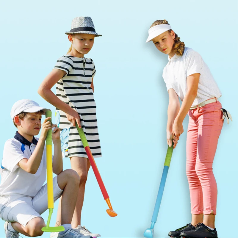 Детские блестящие детских Гольф клуб набор игрушек Детская верхняя одежда для