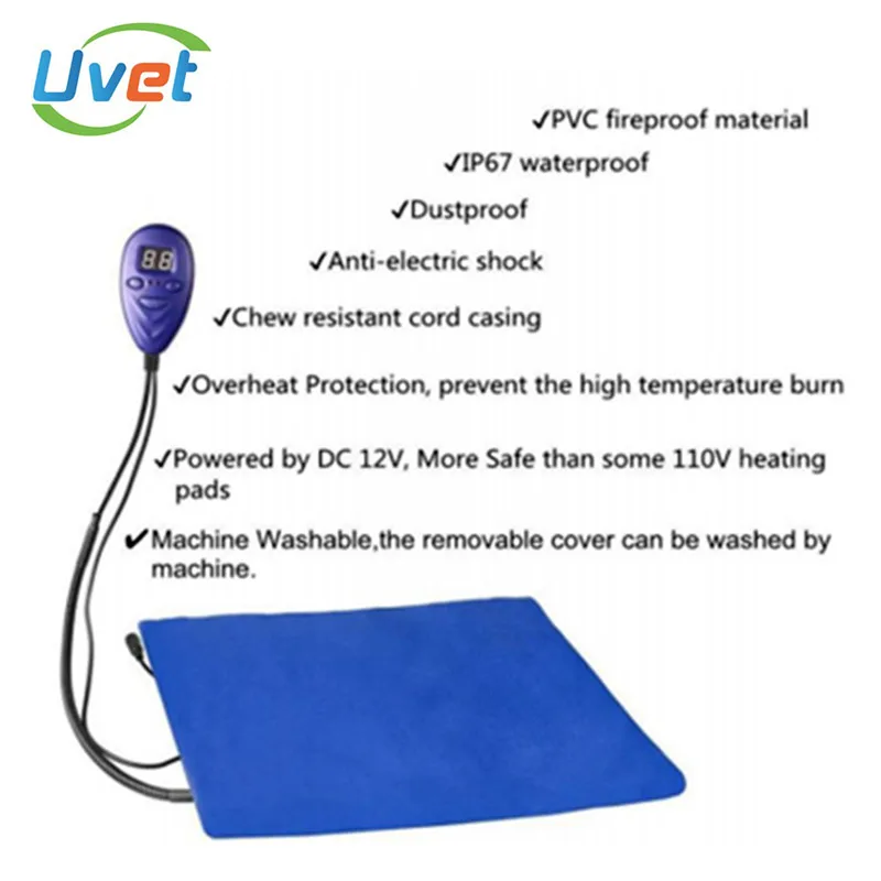 Uvet 1 шт. ветеринарный Портативный USB Электрический грелку Регулируемая температура грелки для сохранения тепла