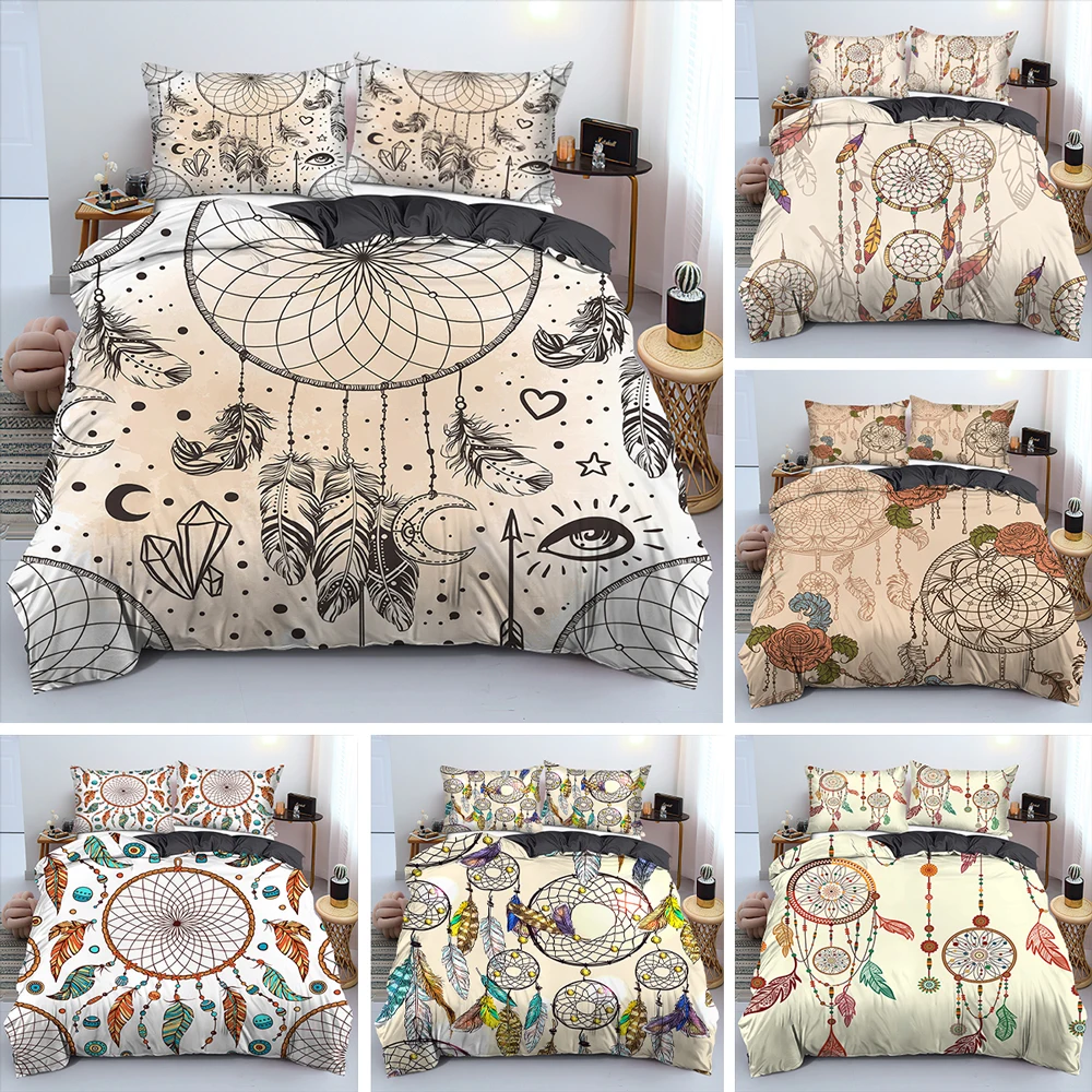 Комплект постельного белья в богемном стиле с пододеяльником и наволочкой 2/3 шт. |