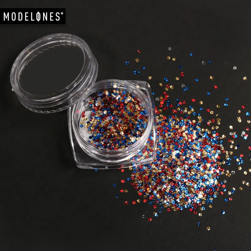 Стальные шарики для дизайна ногтей Modelones УФ-гель маленькие стальные